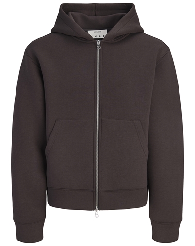 Jack & Jones - JCOLegacy Sweat Scuba Zip Hoodie - Chocolate Torte